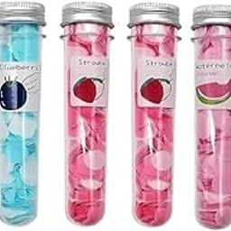 Wilinty Paper Soap Tubes Pack of 6 Assorted Colours | Disposable Pocket Soap Strips for Travel, Camping, Office & Outdoor Use | Portable Paper Soap Sheets in Test Tube Container | Fruit Designs (6)-image-67