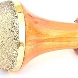 soulvinee Bronze Kansa Natural Vatki Cup, Wooden Handle Ayurvedic Detox Manual Foot Massager for Relaxation and Deep Cleaning Ancient Indian Technique Ayurvedic Vatki Foot Massage, Natural-image-78