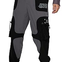 Official Thor: Mighty Avenger Men and Boys Pull On Grey and Black Nylon Blend Cargo Joggers-picture-11
