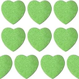 CALANDIS™ Facial Wash Puff Heart Shaped Soft for Makeup Removal Cleansing Skin Massage Green 10pcs | Sponges Applicators & Cotton | Makeup Tools & Accessories | Makeup-21