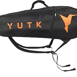 Badminton Squash Tennis Racket Shoulder Bag for 7racquet (3 Zipper Kit Bag)-image-33