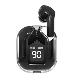 in-Ear Earphones | Beautiful Transparent LED Digital Display Wireless Earbuds Headphones with Noise Reduction |-image-27