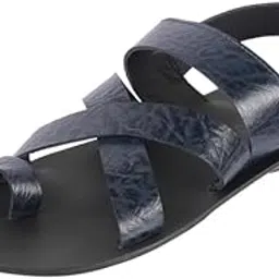 metro Men Leather Casual Buckle-Strap Sandals-picture-2
