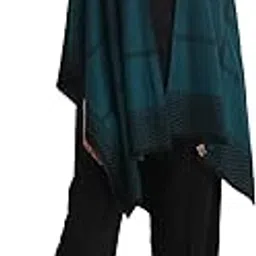 khaleej Women Sabrina Reversible Cape (Teal/Black_Free Size)-picture-42