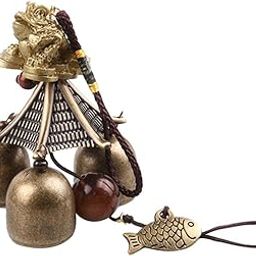 Jazzy Pearls® Chinese Golden Toad Fish Metal Bell Lucky Feng Shui Hanging Wind Chime|Home & Garden | Yard, Garden & Outdoor Living |Wind Chimes|0-image-35
