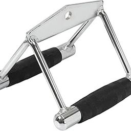 M ART Pro-Grip Rowing Handle | Double D Handle | Seated Rowing Bar With Rubber Grip-30