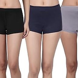Women's Boyshorts | Cotton Spandex Blend Fabric | All Day Comfort | Pack of 3-image-47