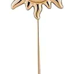 Exclusive Gold Sun Lapel Pin/Shirt Stud Brooch for Men-image-79