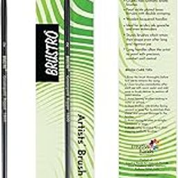 Brustro Artists Greengold Acrylic Brush Rigger Series 1800 - Size - 2 | Ideal for Acrylic and Oil Paints-3