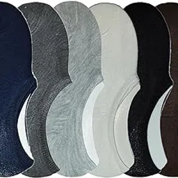 Men's Cotton Loafer No Show Socks (Multicolour, Large) -Pack of 6-image-29