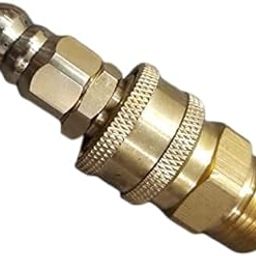 VELVON Pressure Washer Sewer Jetter Brass Nozzle, Durable Design Sewer Jet Nozzle, Pressure Drain Jetter Hose Nozzle, 3/8 Quickly Connector, 22 thread.-image-58