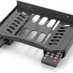 Bruchy Set Top Box Stand for TV Wall Mount - Black Plastic Wall Mount Shelf - TV Setup Box Stand - Set of Box Stand - Durable and Sturdy Design-2