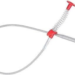 JENSIENT Stainless Steel Drain Pipe Cleaning Spring Stick,Hair Catching Pipe Cleaning Claw Wire,Sink Stick Sewer Sink Tub Dredge Remover,Spring Drain Basin Cleaner Tool(160 Cm) (1)-image-44