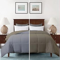 MammaYo Razzai Summer Season 100 GSM Ac Comforter Super Soft Fluffy Revesible Comforter (90" x 90" Inches/228cm x 228cm) - Queen Size Comforter|Silver/Beige| TC - 400-image-43