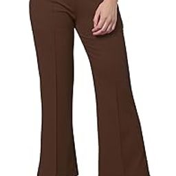Women's Knitted Lycra Elastic Flared Trouser-image-22