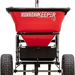 Buyers Products 3039632R Grounds Keeper Commercial Walk Behind Push Spreader, 100lb Capacity, For Salt, Ice & Snow Melt, Included Grate & Cover With Enclosed Gearbox for Protection-image-4