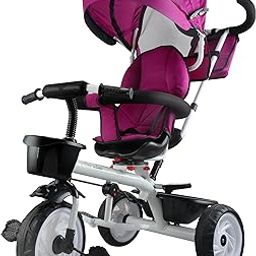 Toyzoy Mario Kids|Baby Trike|Tricycle with 360 Degree Rotating Seat Tricycle for Kids|Boys|Girls Age Group 2+ Years (Pink)-20