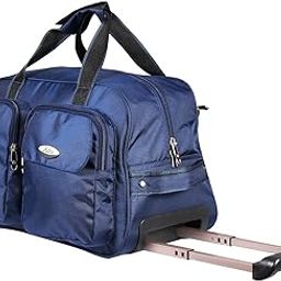 18 Inch Navy Blue Polyester Duffel Strolley Bag-image-69