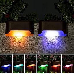 Solpex Acrylonitrile Butadiene Styrene Solar Deck Lights Outdoor, 16 Pack Solar Step Lights Waterproof Led Solar Lights For Outdoor Decks, Stairs, Step , Fence, Yard, And Patio(Color Changing)-11