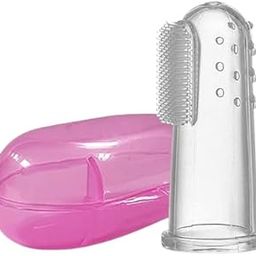 STAVYAN Silicone Baby Finger Manual Toothbrush, Great For Massaging & Cleaning Gums, Bpa-Free, Use Soft Brush For Kids & New Born Baby, Kids Finger Toothbrushes Pack Of 2 (Clear)-26