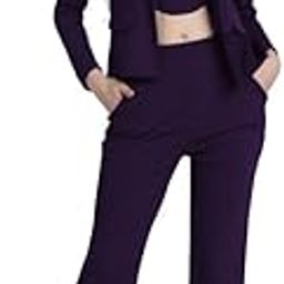 Women's Co ord Set Three Piece Blazer Co-Ord Set | Top and Bottom Set-image-16