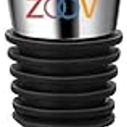 Zoov Wine Stopper Bottle Stopper - Stainless Steel Wine Saver, Reusable Wine Corks for Beverage, Silicone Wine Stopper (1)-image-3