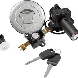 Deutsche Ignition Lock Painted Finish Compatible with Hero Glamour 125 (Set of 4) | Ignition Switch Cum Steering Lock | Petrol Tank Lock | Tool Box Lock | Seat Lock (2 Wire) | 2 POLE 2 PIN-image-54