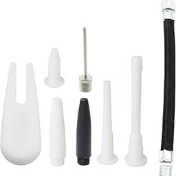 PZRT Ball Plug Replacement Kit Inflatable Suit Combination with Needle, Nozzle, Extension Hose, Exercise Ball Air Stopper Plug Pin for Basketball Football Volleyball Rubber Boat-image-20