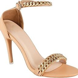 the white pole Stiletto Heels Comfortable Sole & Trendy Party Heels Designer Pencil Heel Sandals For Girls & Women-picture-1