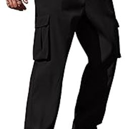 Men Mid Rise Cargo Joggers – Cotton Loose Fit Utility Pants with 6 Pockets | Durable Outdoor & Hiking Trousers-image-40