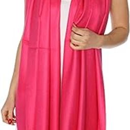 Kkrish Women Neck Scarf Plain Soft Stole With Fringe's, Hijab Wrap-image-25