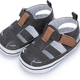 6 to 12 Months Baby Girls Anti-Slip Denim Hook & Loop Sandal -BT4687-image-95