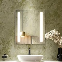 Kohler Vitality Column Lighted Mirror 60 cm x 70cm, 3rd Gen HD Mirror, Defogger, Touchless Switch-image-59