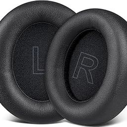 SOULWIT Earpads Replacement for Anker Soundcore Life Q30/Q35 Headphones, Ear Pads Cushions with Softer Protein Leather, Noise Isolation Foam - Black-image-81