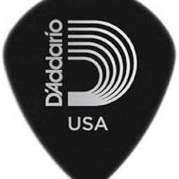 D'Addario Planet Waves 3DBK6 Heavy Black Ice Guitar Picks, 10 pack, 1.10 mm-12