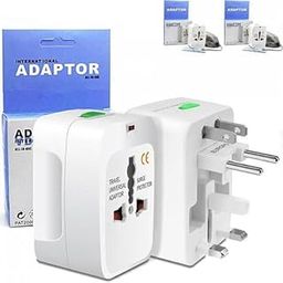 Universal Power Adapter | Multi-Plug Socket Converter with USB Ports | Compact Travel Adapter for Home, Office & International Use (Pack of 1)-54