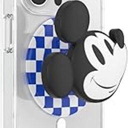PopSockets Phone Grip with Expanding Kickstand, Compatible with MagSafe, Adapter Ring Included, Phone Holder, Wireless Charging Compatible, Disney - PopOut Classic Mickey-image-32