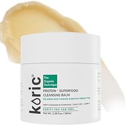 Koric Protein Superfood Cleansing Balm |Hydrating Makeup Remover with 5% Protein Complex |Matcha Green Tea |Bamboo |Lotus & Shea Butter – Soothes Dry Skin, Reduces Redness & Fine Lines |All Skin Type |100 Ml-25
