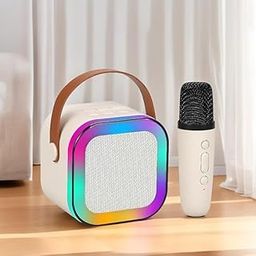 zefrex UAX Wireless Bluetooth Karaoke Speaker with Lights, Portable Indoor Outdoor Music Box for Kids 4+, Travel-Friendly-image-8