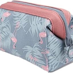 Bluwings Multifunction Printed Cosmetic Makeup Stationery Vanity Jewellery Travel Pouch Purse Organizer with Premium Zipper for Women and Girls (1 PCS- Grey)-image-47