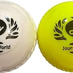 Joura's World Wind Ball for Outdoor Games- Size: Standard (Pack of 2, White & Flourocent Yellow)-image-23