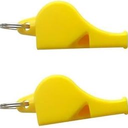 CALANDIS™ 2xEmergency Survival Plastic Whistle Marine Safety Boating Yellow | Safety Whistles | Emergency Gear | & Hiking | Outdoor Sports-image-86