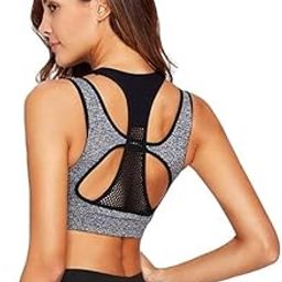 Women's Fitness Yoga Push up Non-Wired Sports Bra for Womens Padded Full Coverage High Support Sports Bra Cross Back Cotton Nylon Bralette-picture-2