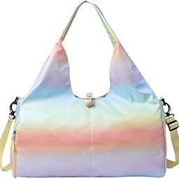 CALANDIS™ Yoga Mat Shoulder Bag Holder with Pockets Handbag for Shopping Women Workout Yellow | Womens Handbags & Bags-image-34