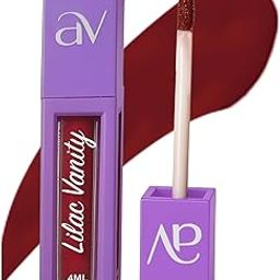 Lilac Vanity Matte Liquid Lipstick for Women – Long Lasting, Smudge-Proof, Waterproof Lip Color | Lightweight & Highly Pigmented | 4ml | Fuchsia-13
