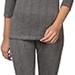 Quilted Steam Disinfected Women Cotton Thermal Top and Lower Set (3/4th Sleeves Scoop Neck)-image-7