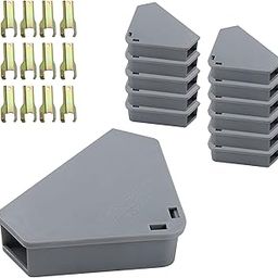 Anblak Mouse Station with Keys Grey 12 Pack, Key Required Mouse Stations, Mice Stations, Keeps Children and Pets Safe Indoor & Outdoor-picture-23