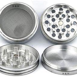 H2 Metal Herb Crusher with Filter 4 Part (63mm)-image-43