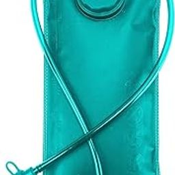 Hydration Bladder 2 Liter - Foldable Hydration Bottle with Long Straw and Safety Valve | BPA Free Ideal for Cold Water and Ice Cubes | Travel Trekking Bottle (Slik, Blue, 2 Liter)-image-48