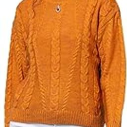 Women Sweater for Winter Woolen Full Sleeves Round Neck Cable Design Stylish Sweater for Winter Season-image-87